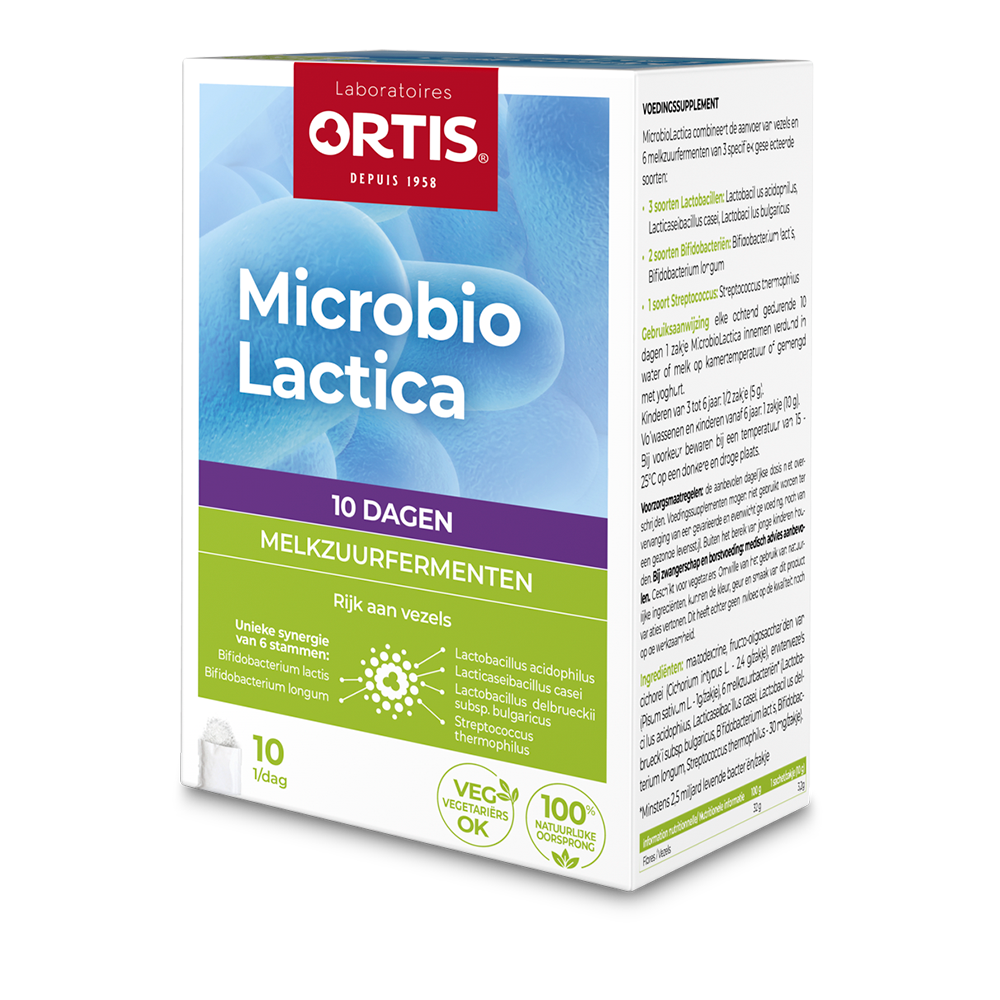 Ortis Microbio lactica zakjes 10x10g PL33/142